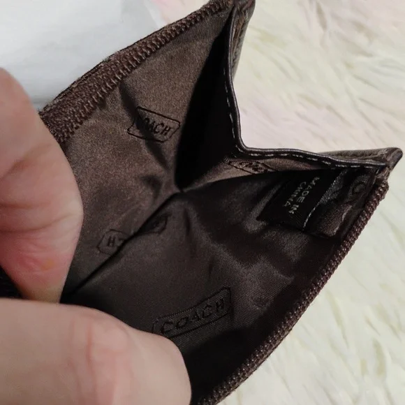 FIRM PRICE! Coach Y2K Signature Collection Mini Canvas/Leather Handbag/Wallet - Picture 6 of 16